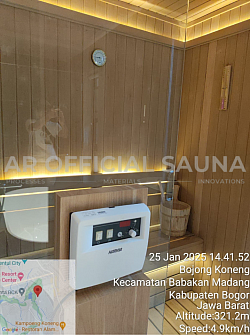 Ruang Sauna Kayu Marsawa Dimensi 150 Cm x 100 Cm x 220 Cm