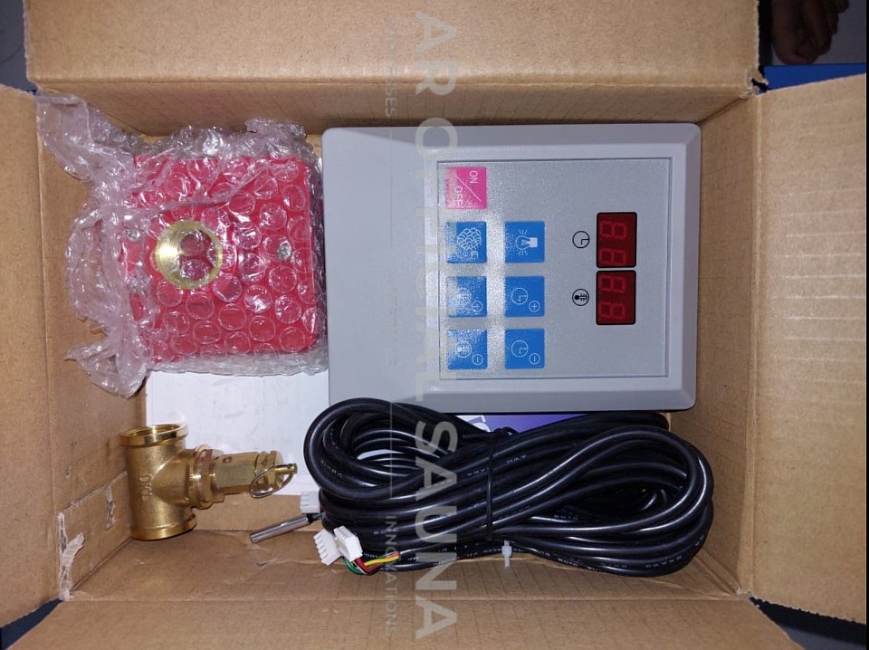 Display  Panel On/Off Mesin Steam Uap